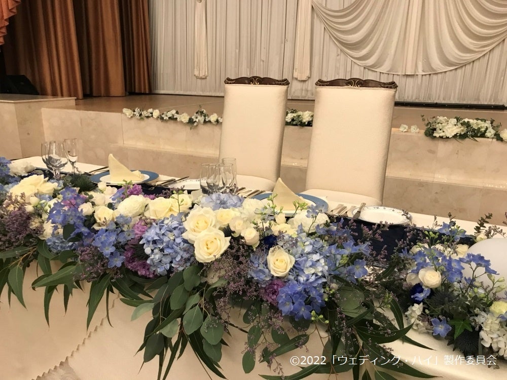 会場装花 Fresh BlueFlowers by kukka design クッカデザイン札幌&東京・花屋