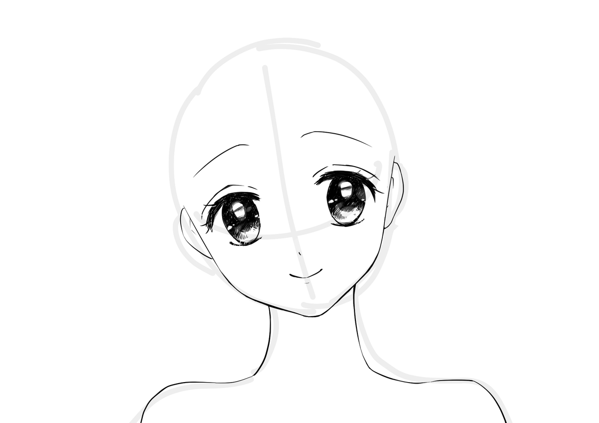 簡単な目の塗り方！初心者向けのシンプルな手順お絵かき図鑑