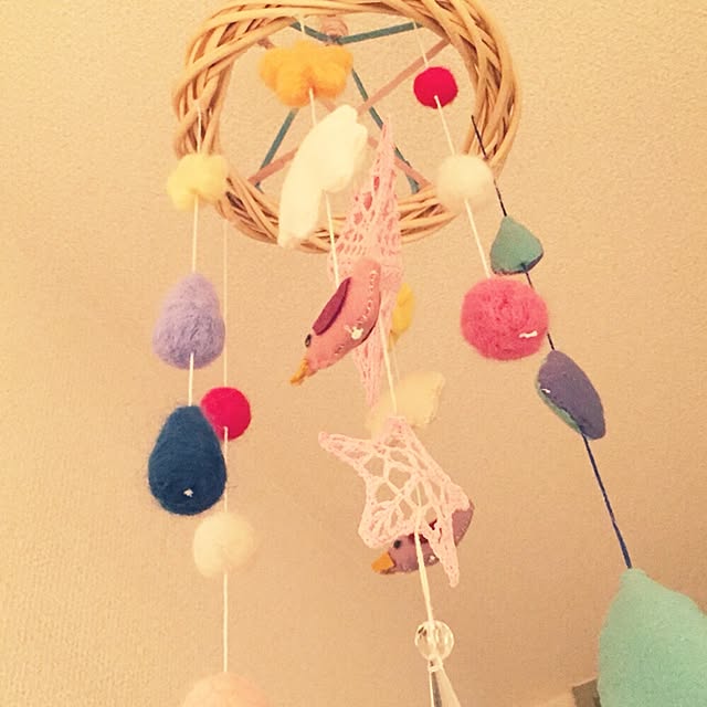 赤ちゃんのための手作りメリーの作り方