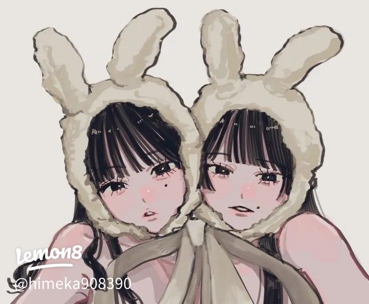 私の友達がこのアイコンのペア画をしていましたこれはほんとにフリーアイ- Yahoo!知恵袋