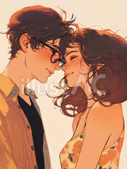 おでこをくっつけるカップル - No: 4240982写真素材なら「写真AC」無料 フリー ダウンロードOK