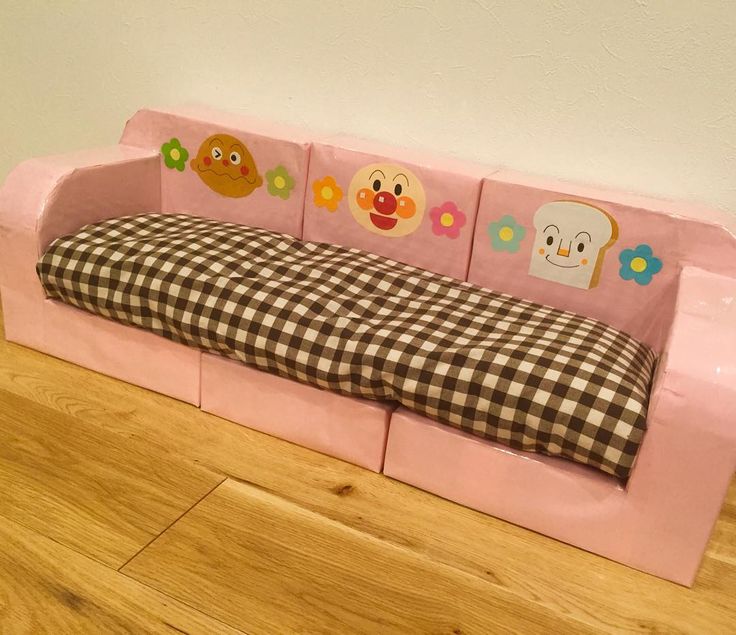 牛乳パックと100均材料で汚れに強いキッズソファを作ろうこどもと