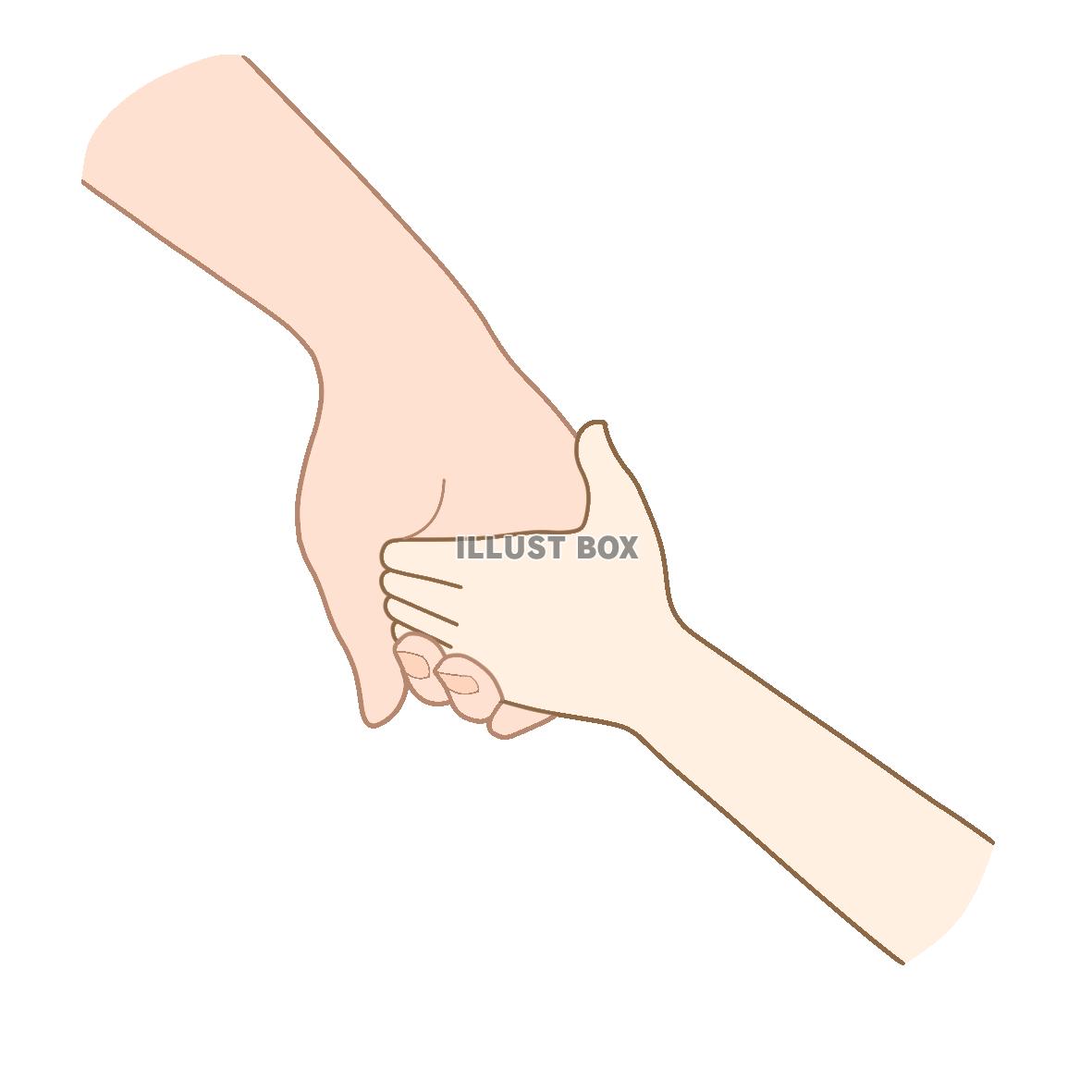 手をつないで一緒に歩く小さな子供のイラスト素材・ベクター Image 187918256