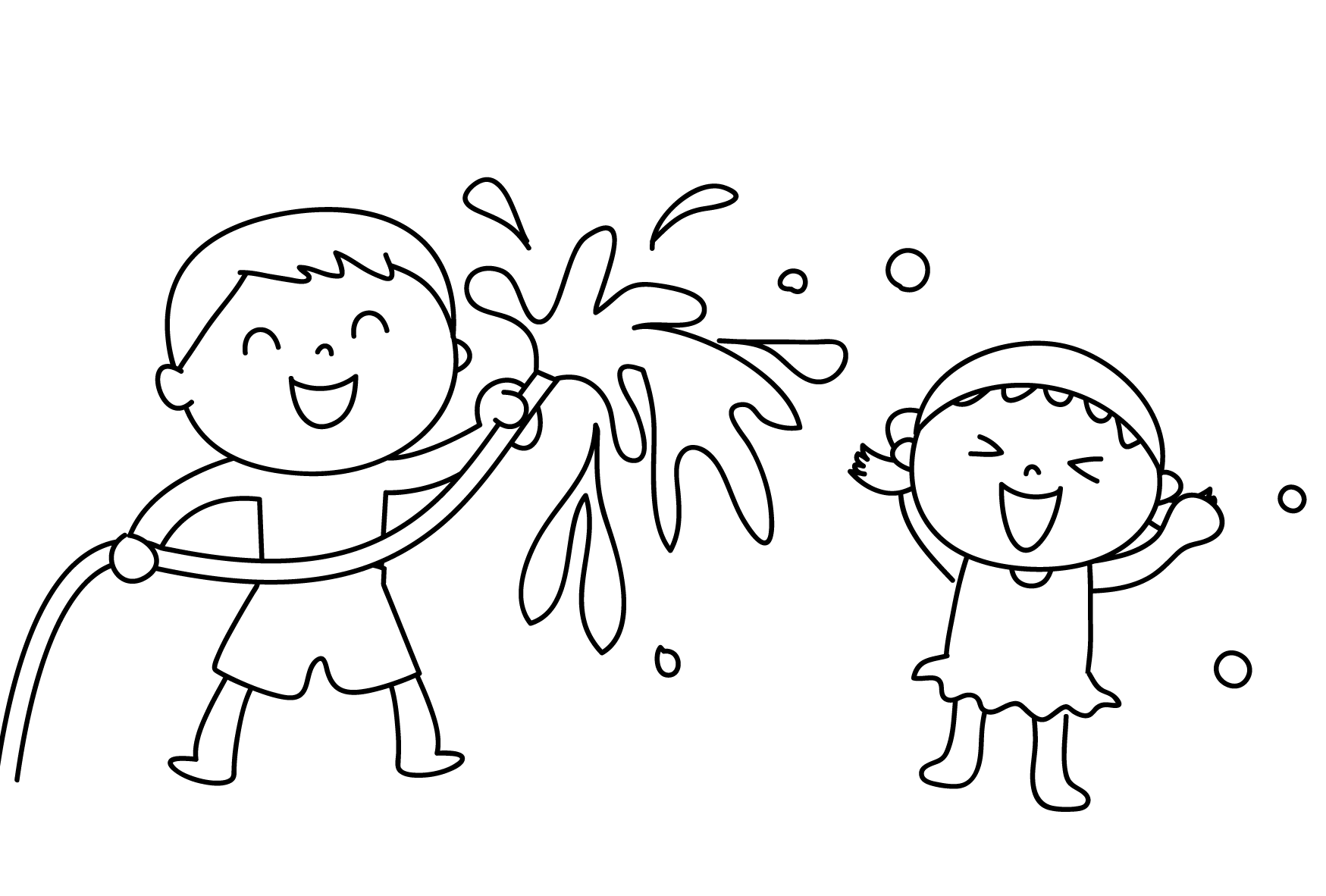 水遊び 保育園イラスト無料イラスト・フリー素材なら「イラストAC」