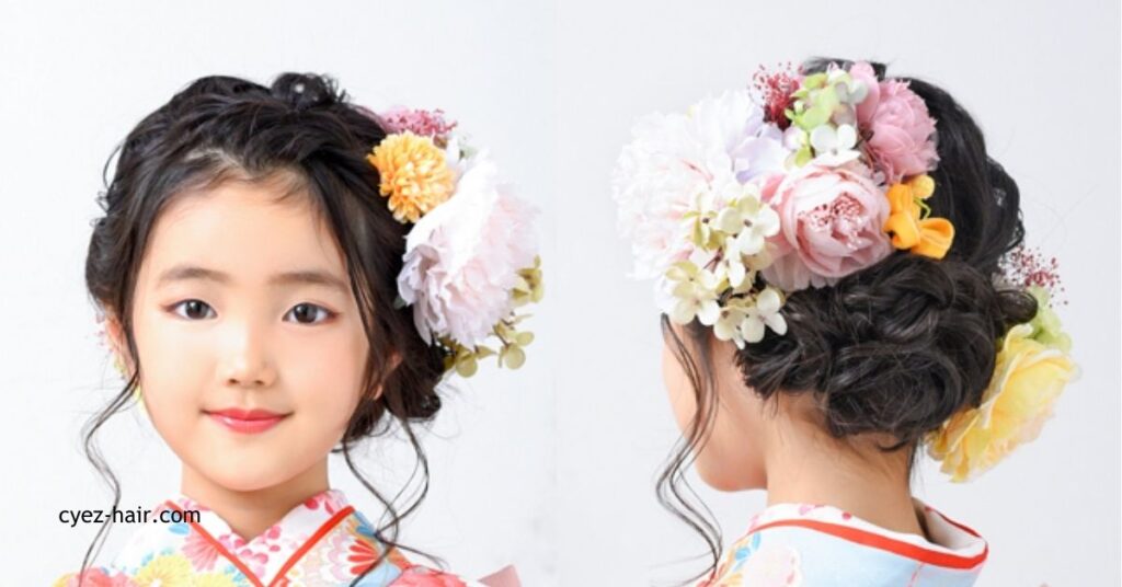 七五三ヘアゆるふわ編みおろし＊七五三７歳：L190731110ホットペッパービューティ