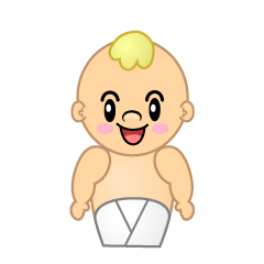 寝ている赤ちゃんのイラスト無料のフリー素材 イラストエイト