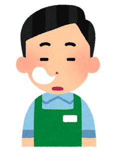 エプロンと三角巾をしてボールに卵を割る子供 男の子2 の無料 フリー イラストかわいい手描きの無料素材「てがきっず」保育園・小学校・介護施設にぴったりのフリー素材イラスト