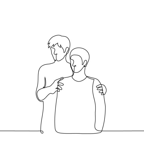 寄り添うポーズ集15 - CLIP STUDIO ASSETS