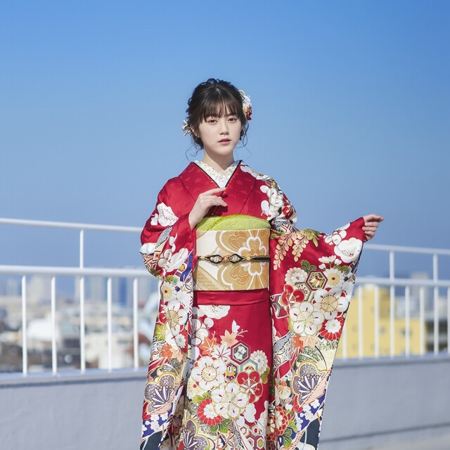 奈良 成人式前撮り 後撮り 振袖でのロケーションフォト Kansai Musubu Photo