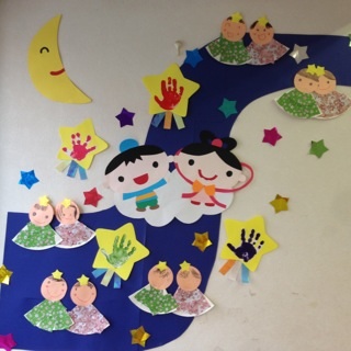 みんなの織姫・彦星＜乳児さん編＞〜七夕にちなんだ製作遊び〜保育と遊びのプラットフォーム ほいくる