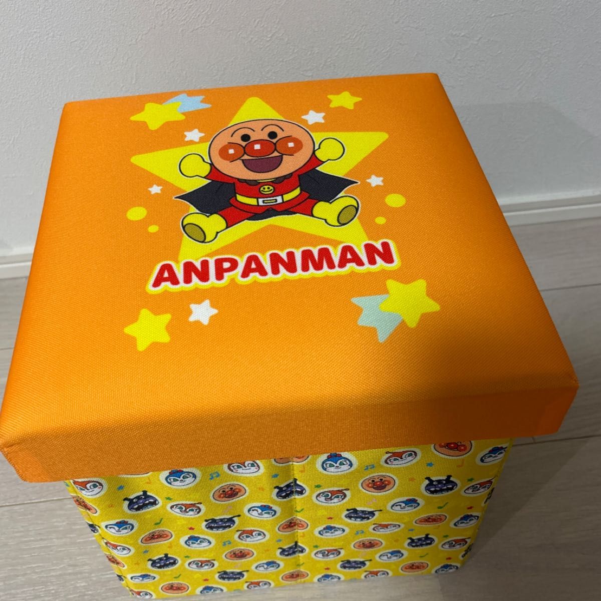 それいけ！アンパンマン 収納ボックスチェア 椅子 イス 収納ケース おもちゃ入れ 収納スツール ワイド 収納ボックス