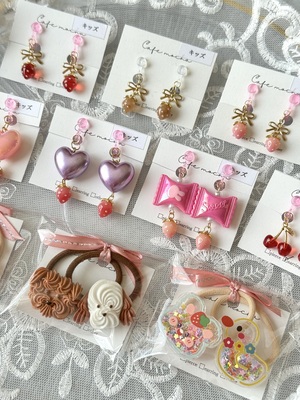 デコパーツ フェルト フルーツ 2個入り 子供 女の子 ハンドメイド 手芸材料 ヘアアクセサリー 子供 キッズ ポイント消化 pt-1670b