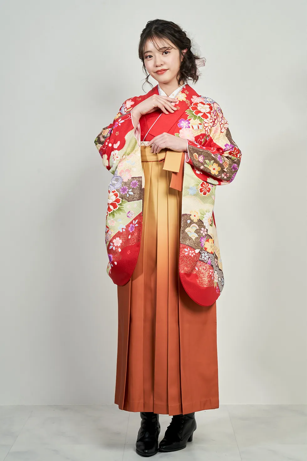 華やか IKKO 着物バッグ 卒業式 袴に 成人式 鶴 古典柄 刺繍 卒業式