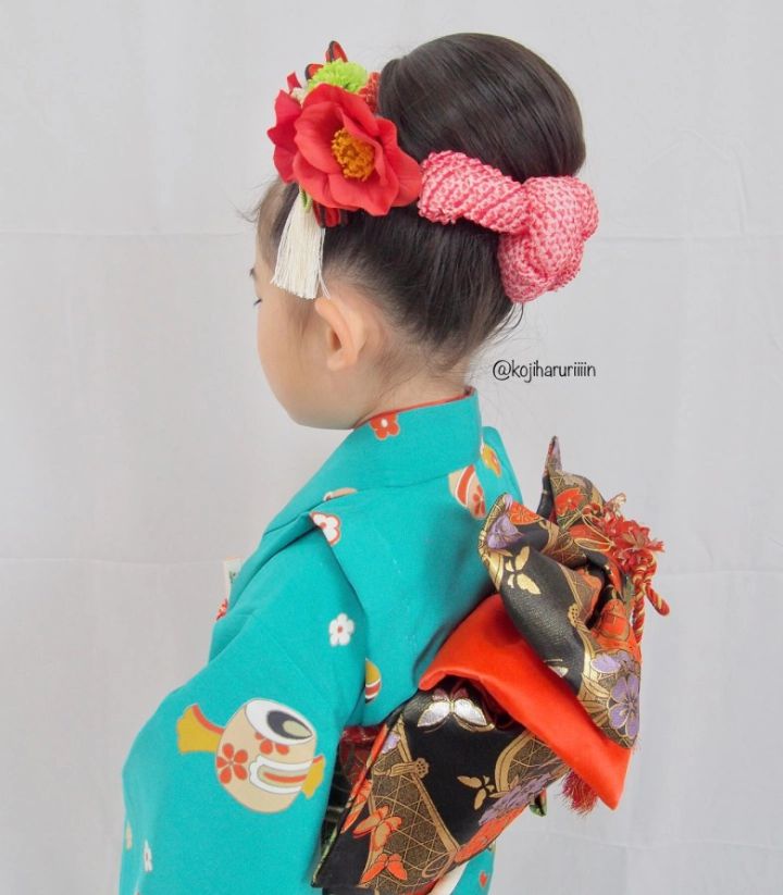 着物2着＋ドレス！ヘアスタイルも変えてかわいい七五三7歳♥フォトスタジオチェルシー埼玉県入間市のおしゃれな写真館