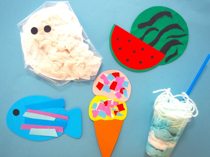 製作遊び 0・1歳児- 中央こども園