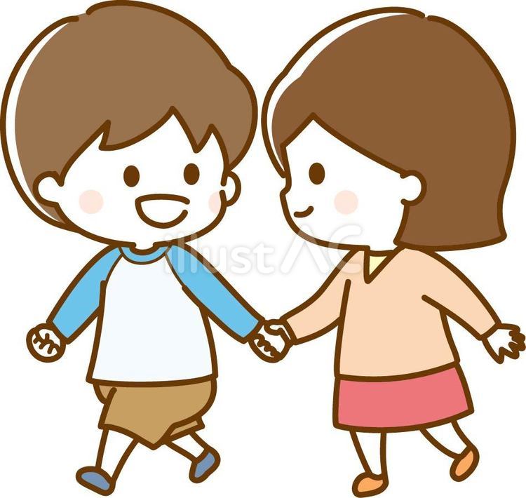 仲良く手を繋いで歩く家族のイラスト素材 Stock VectorAdobe Stock