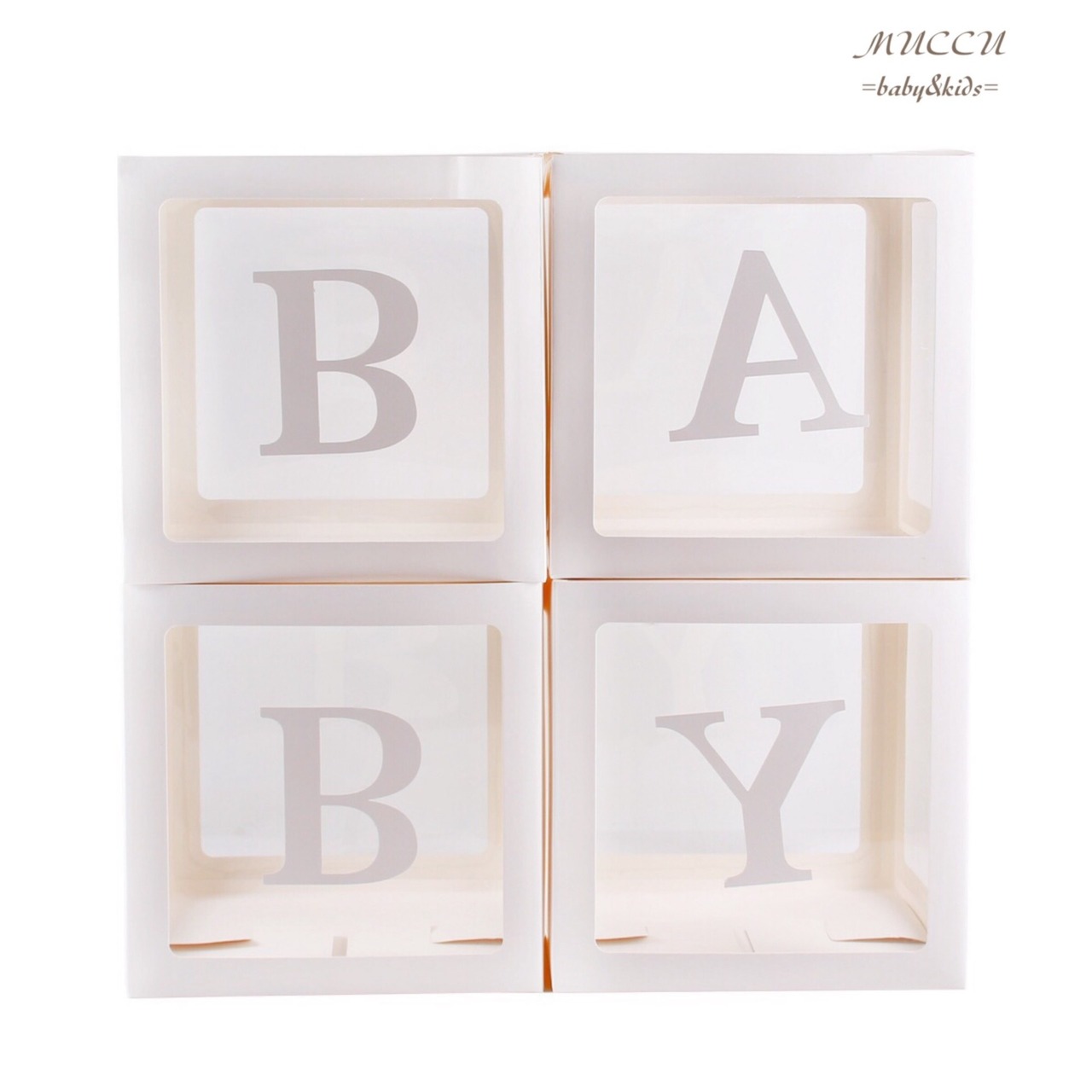 82個 ローズゴールド ベビーシャワーデコレーション 女の子用キット - ジャンボ透明ベビーブロック、バルーンボックス ホワイトゴールドバルーン、性別発表用背景- Etsy 日本