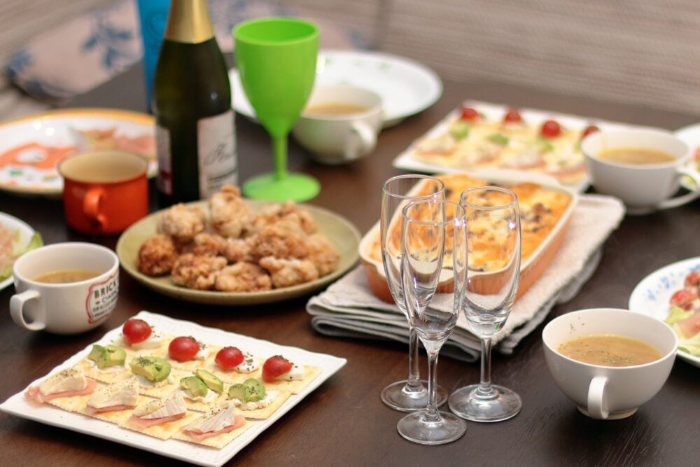 誕生日ごはん 手作り料理で夫の誕生日をお祝い家庭料理チョコチーズタルトバターチキンカレー 夫婦ふたり暮らし