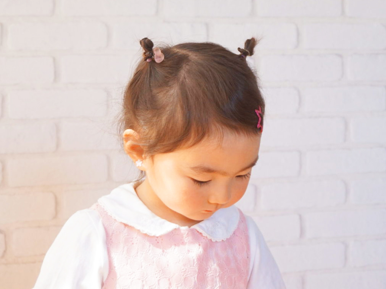 短い髪の毛でも失敗しない, パパでもできる簡単な髪の毛の結び方,子育て,育児,丁寧な暮らし,子供ヘアアレンジ