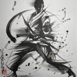 愛媛出身の墨絵アーティスト・茂本ヒデキチさんインタビュ