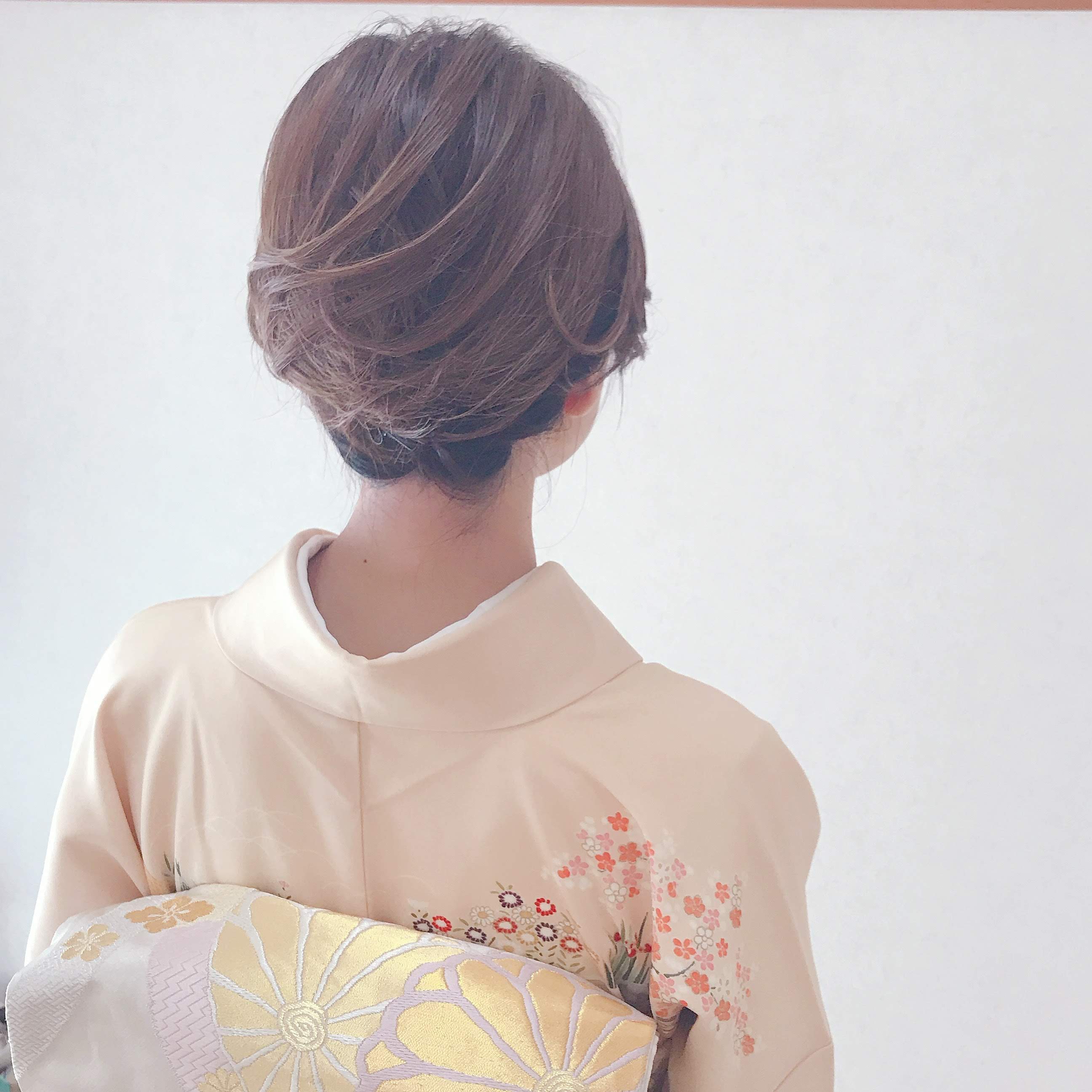 ショート 七五三で母親が着物の時のヘアスタイル！おすすめのセット方法やヘアアレンジは