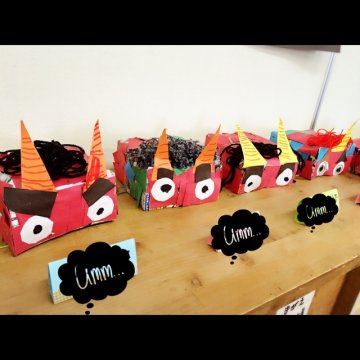 4歳児 制作 鬼のお面