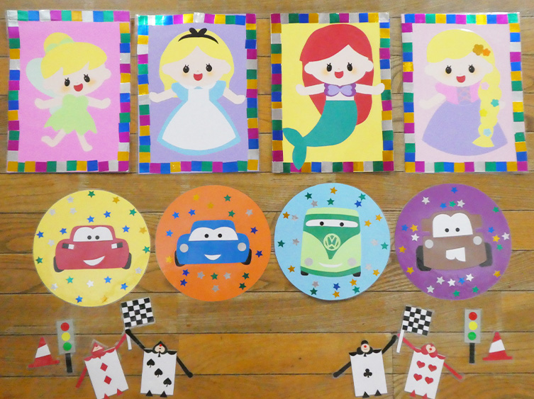 電車壁面 進級 入園 卒園壁面 壁面飾り 無料ダウンロード型紙で「列車」の壁面