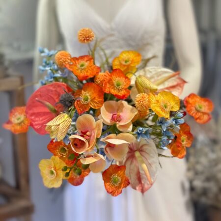 ウェディングブーケ 手作りキット「フルーティオレンジブーケ」