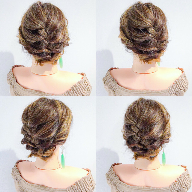 サイドアップのお呼ばれアレンジ♡おしゃれなアシンメトリーのヘアスタイルをご紹介ホットペッパービューティーマガジン