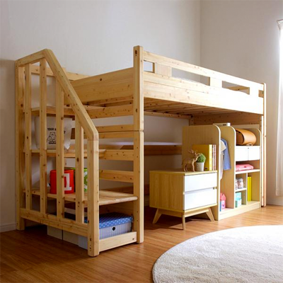 dショッピング ロフトベッド 机付き 子供 システムベッド 収納 チェスト 学習机 勉強机 ベッドデスク ロフト ベット ワゴン ロータイプシングルベッド 子ども キッズ ラック ランドセルラック 机 子供部屋 メッシュ 省スペースナチュラルカテゴリ