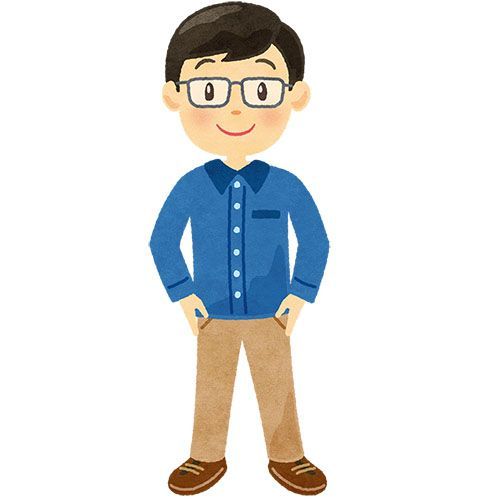 メガネのおじさんイラスト無料イラスト・フリー素材なら「イラストAC」