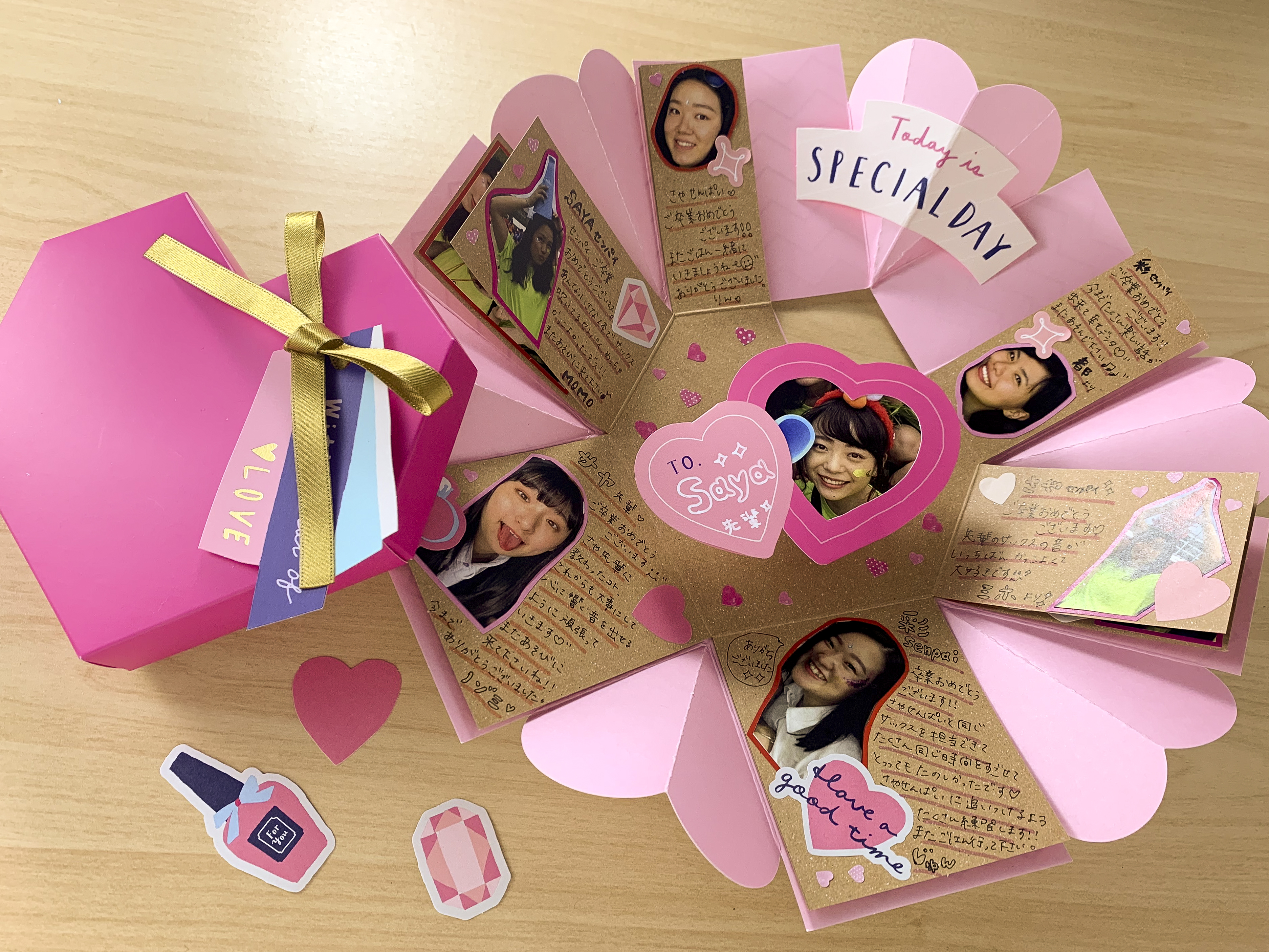 吹奏楽部の先輩に贈る！寄せ書きアルバム 手作りアルバムアルバムキッチン