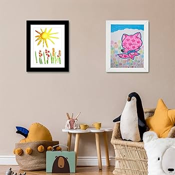 Amazon.co.jp: Volurokyアートフレーム 子供の絵 を飾る 保存用 額縁 ポスターフレーム 画用紙 フォトフレーム 絵 絵画ポスター 写真A4まで対応 50-150枚の子供の絵を保存可能絵画教室 幼稚園 学校 壁掛け 壁額 お絵描き インテリア シンプル おしゃれ