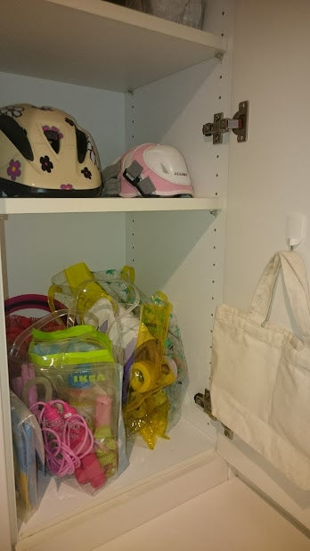 狭い玄関でもOK！外遊び用のおもちゃ＆道具の収納に便利なアイテム8選4yuuu