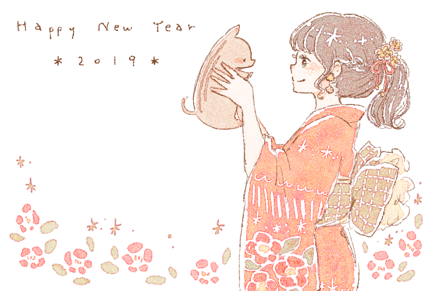 お正月 女の子 イラスト」のアイデア 27 件イラスト, アニメ着物, 正月 イラスト