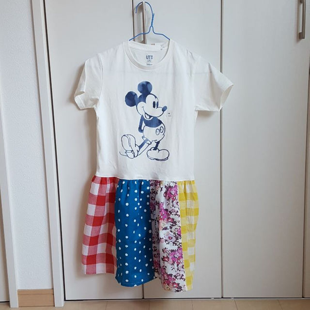 2T ベビー服 子供服リメイク トレーナー ハンドメイド 手作り 古着 下北 ブルー きのこ アップリケ ヴィンテージ 生地使用