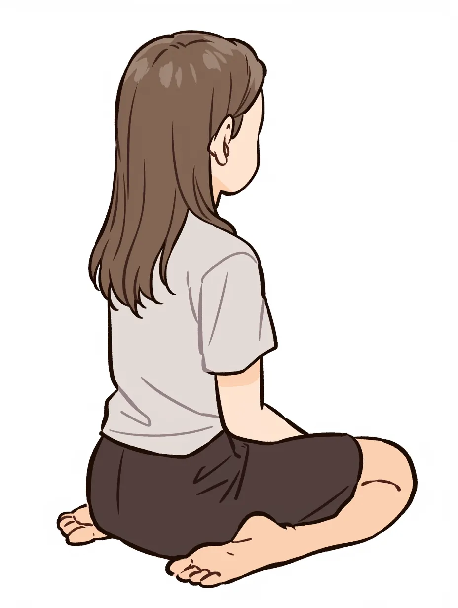 セッションアルバム -後ろ姿 正座編-☆アラフォーからの体づくりはじめましょ♪開脚で骨盤と体幹を整えるお手伝い