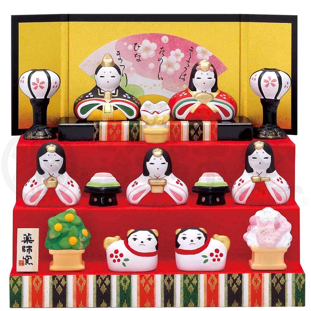 雛人形 ひな人形 おひなさま コンパクト かわいい 錦彩華みやび雛 名入れ 木札 無料特典付き 陶器 雛人形 お雛様 雛 ミニ ひな人形 ひな祭り飾り ミニチュア 小さい 人気 おしゃれ .雛人形. 初節句 女の子 薬師窯 - 通販家具とインテリアの通販 RoomClipショッピング