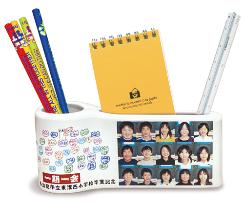 サイト上でデザインできるオリジナルペンスタンド 取扱商品詳細陶器de記念品.com