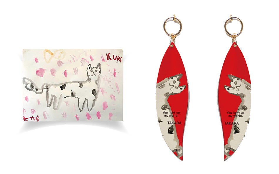 お母さんにプレゼントを贈る子どものイラスト無料イラスト素材素材ラボ