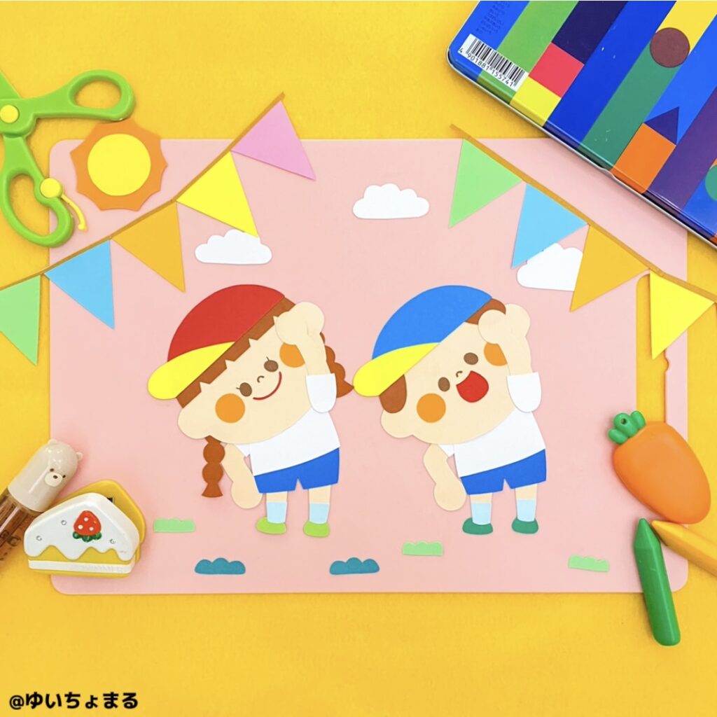 大きな壁面飾り☆運動会 看板 入場門☆秋 幼稚園保育園施設病院 ウォールステッカー・ウォールデコ kirakirapikapika 通販6059185Creema クリーマ