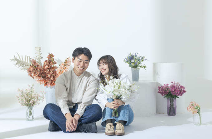 入籍フォト セルフ写真館で撮るアイデアやおすすめポーズウェディングフォト・前撮り専門セルフ写真館 INAI WEDDING 東京・福岡