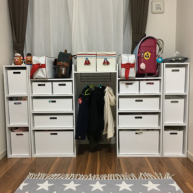 カラーボックス おもちゃ 収納 棚 おもちゃ収納 箱 ケース 2段 収納ケース 収納ボックス 子供 おしゃれ 子供部屋 リビング リビング収納 ラックかご 子供服 小学生 北欧風 白 ホワイト 木目 ナチュラル シンプル キッズ リビング おもちゃ収納のアイデア・おすすめ商品