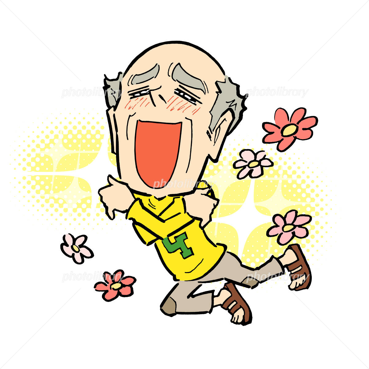 おじいさんたちイラスト