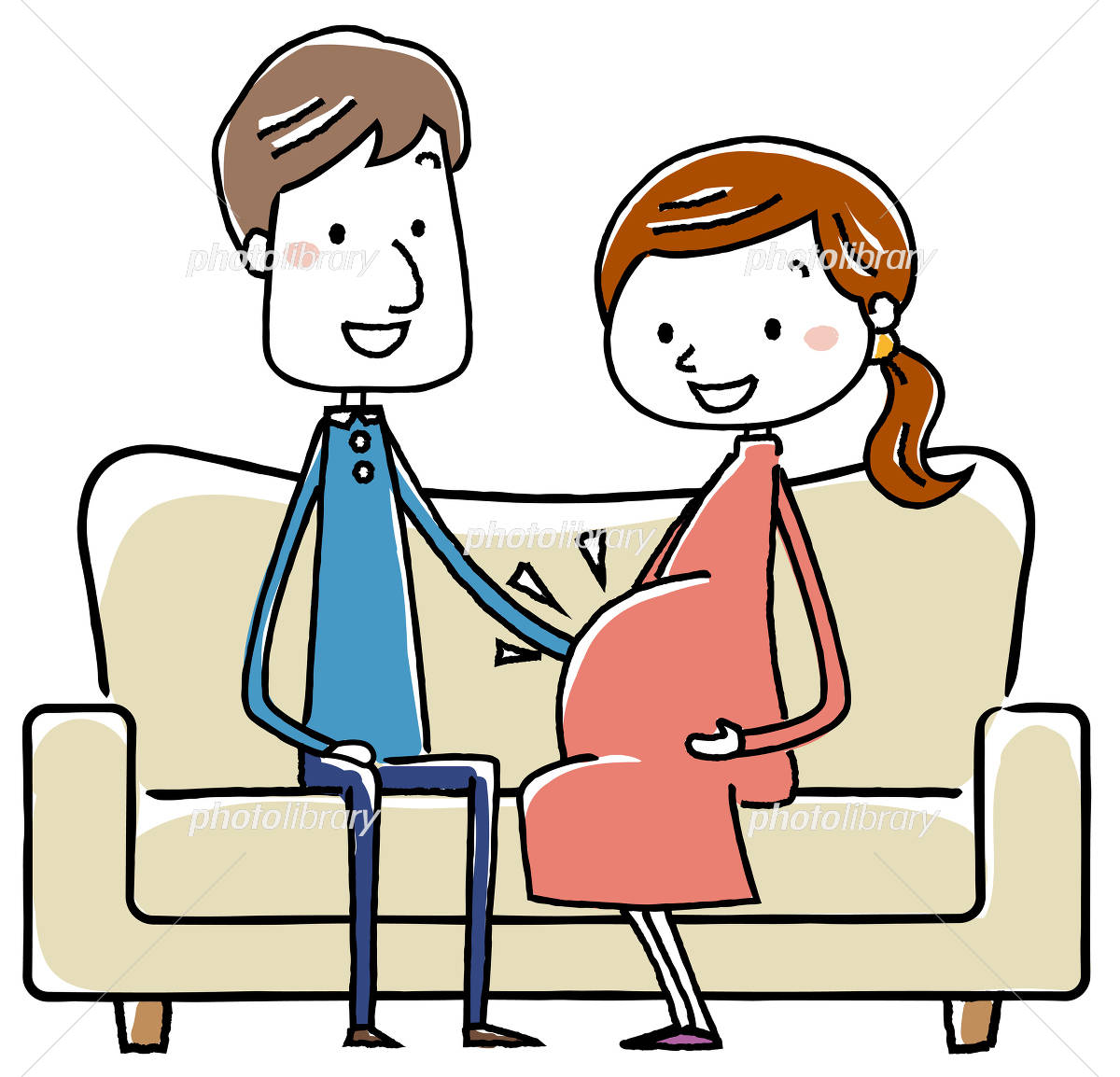 キスするカップルてがきですの！β かわいい・ゆるい無料イラスト