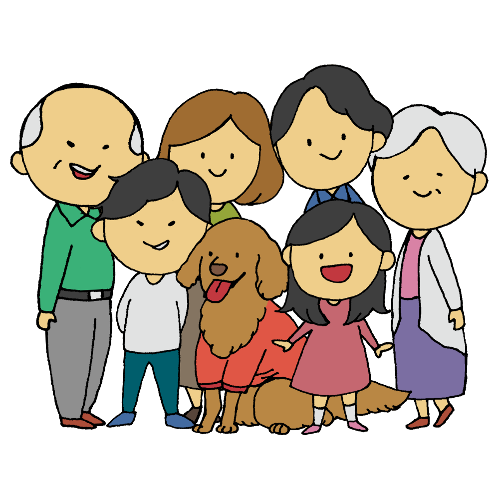 家族 イラストのかわいい手書き無料フリー素材まとめ - ONWAイラスト