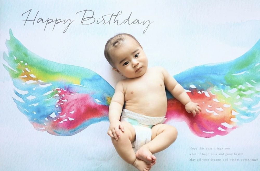 おうちで、公園で、爽やかにお祝い！ハーフバースデイの撮影OurPhoto アワーフォト