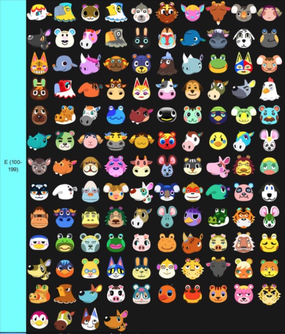 あつ森レア住民表TikTok