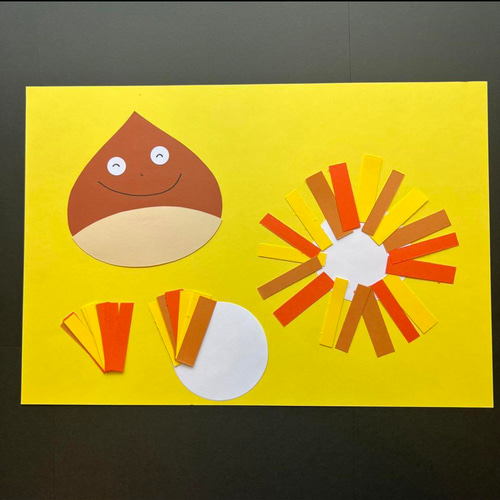 動画あり＞指スタンプと手形で簡単！ くり の製作 ０～1歳児クラス向け幼保就活教えてinfo+