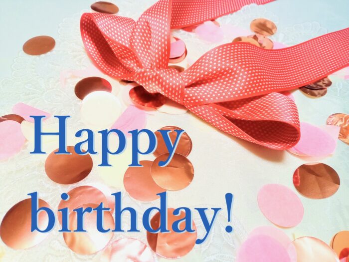 誕生日☆Happy Birthdayロゴ☆フォント：イラスト無料